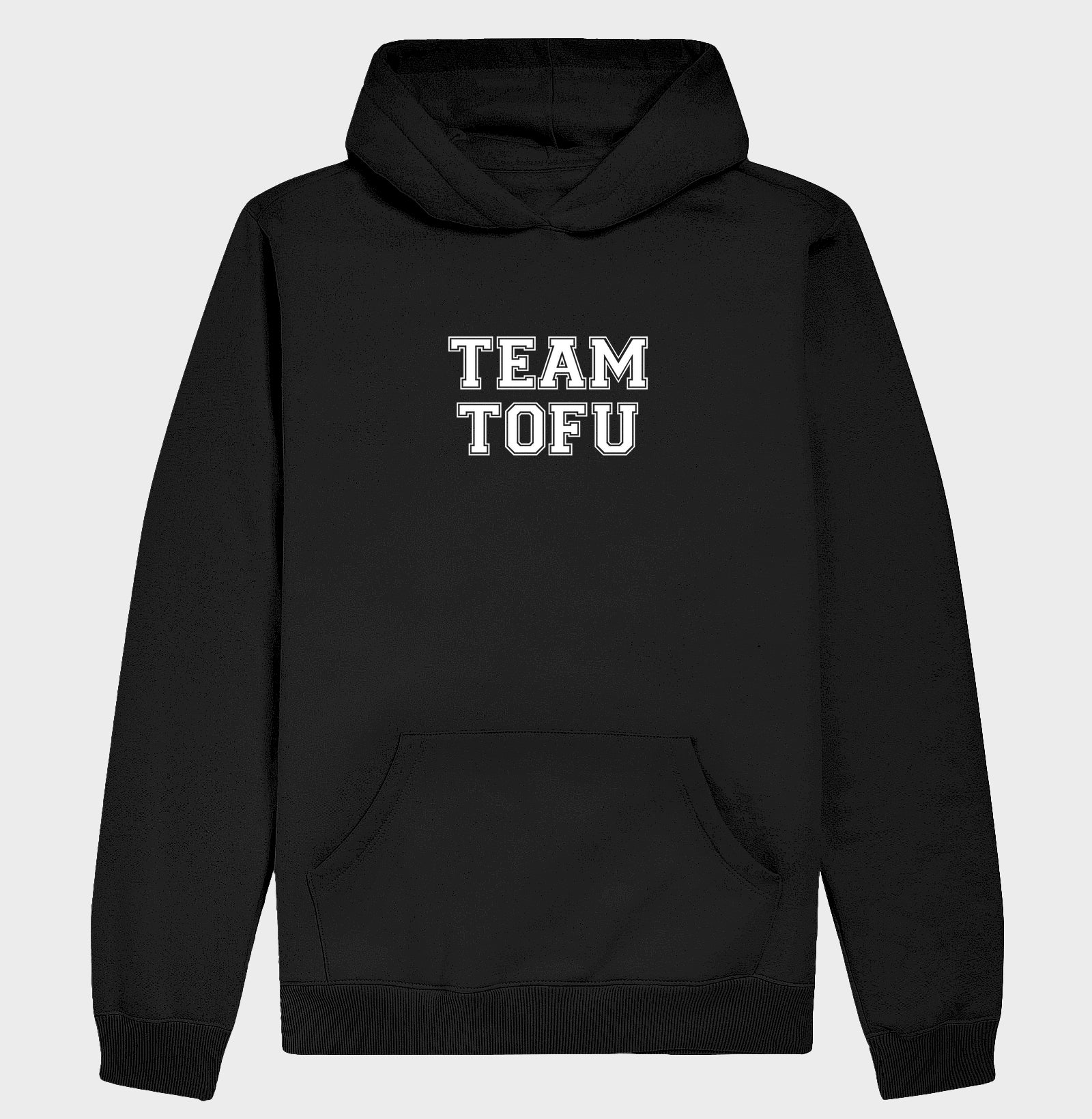 Hoodie Slim Team Tofu - Frase Branca