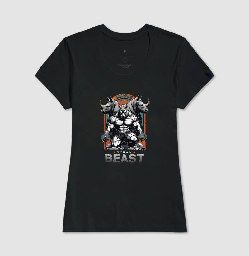 Camiseta Feminina Vegan Beast