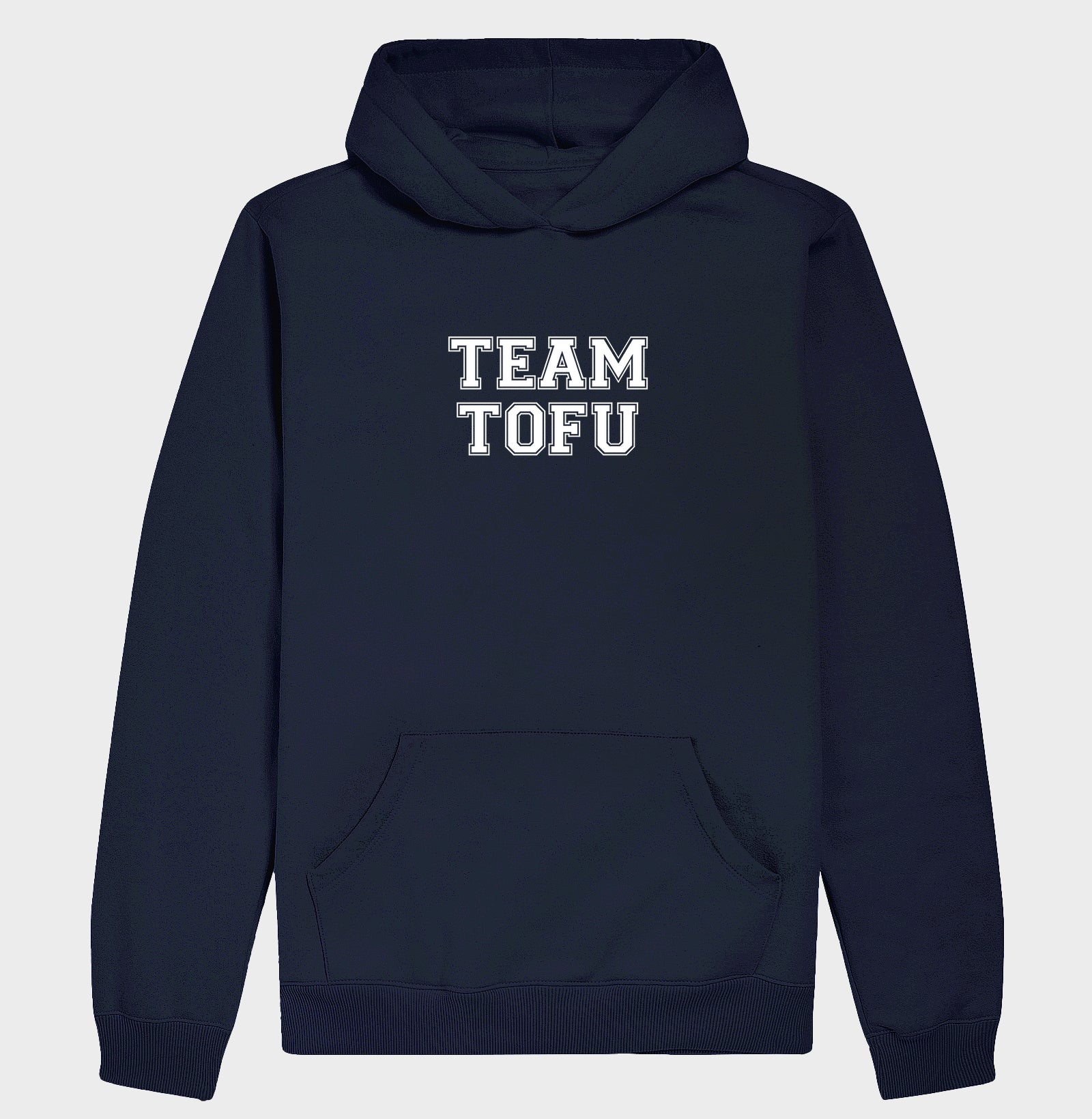 Hoodie Slim Team Tofu - Frase Branca