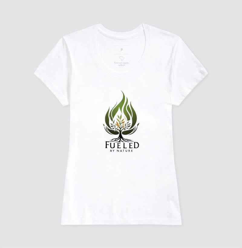 Camiseta Feminina Fueled By Nature - Branvas