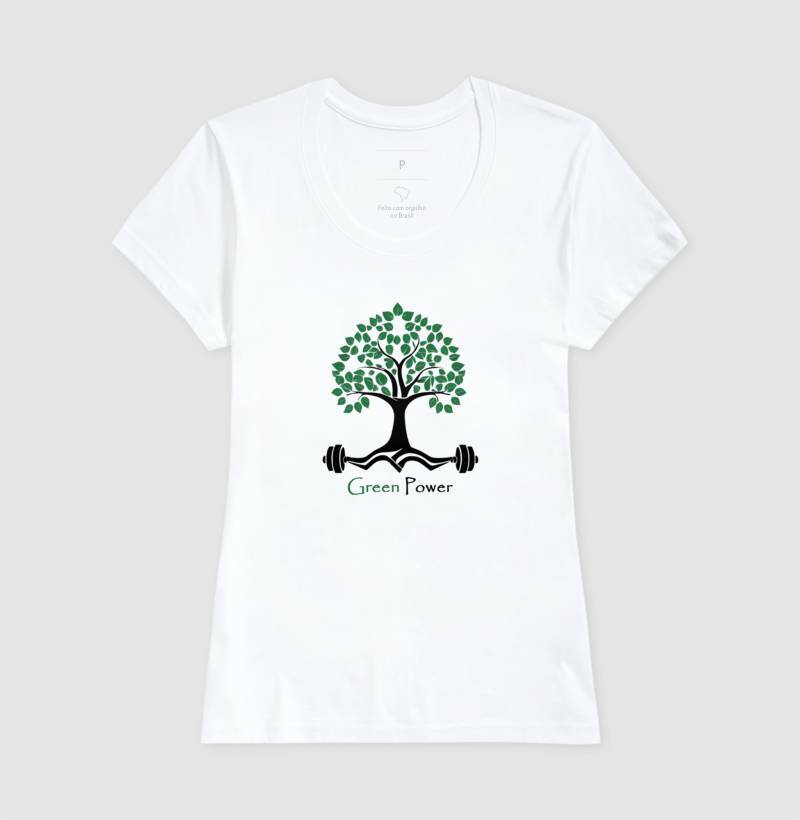 Camiseta Feminina Green Power - Branvas