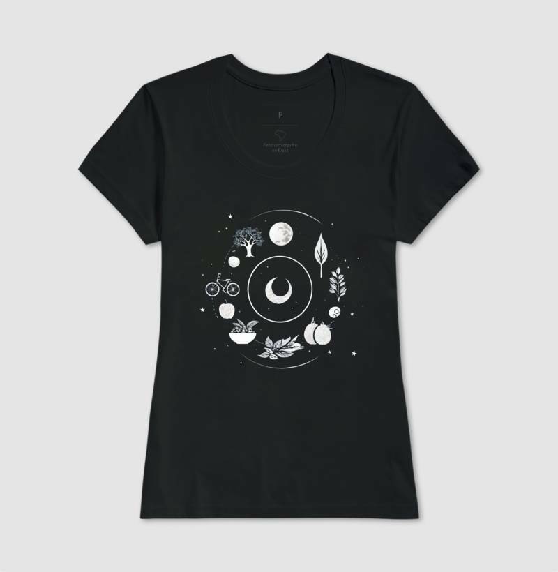 Camiseta Feminina Luar Sustentável - Branvas