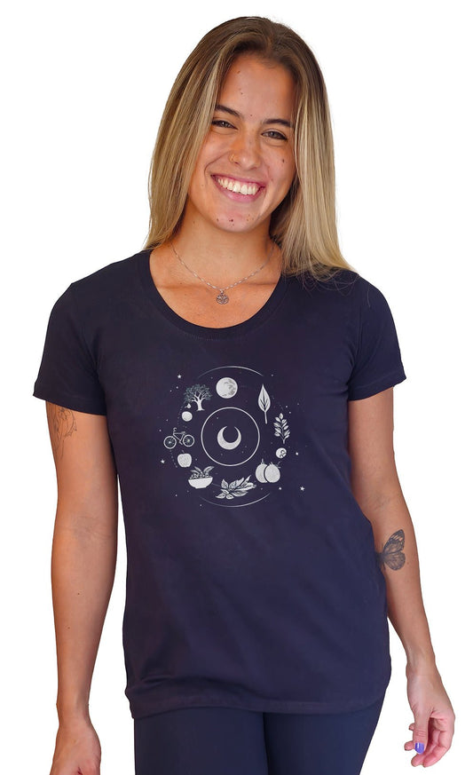 Camiseta Feminina Luar Sustentável - Branvas