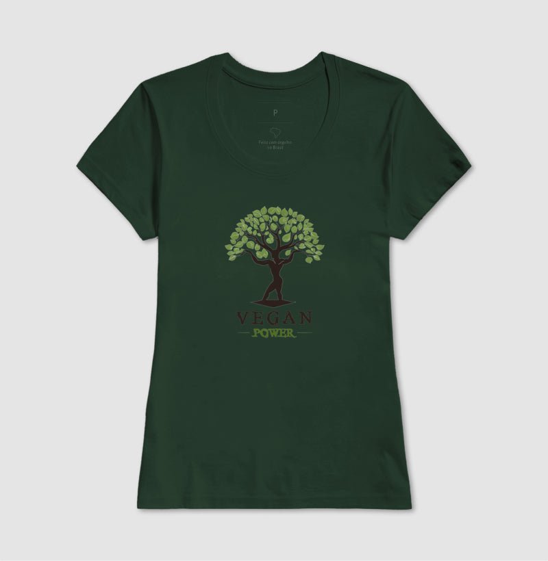 Camiseta Feminina Vegan Power - Branvas