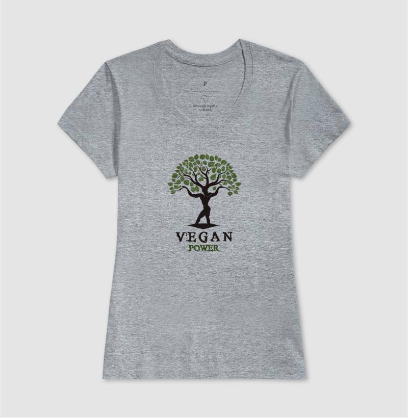 Camiseta Feminina Vegan Power - Branvas