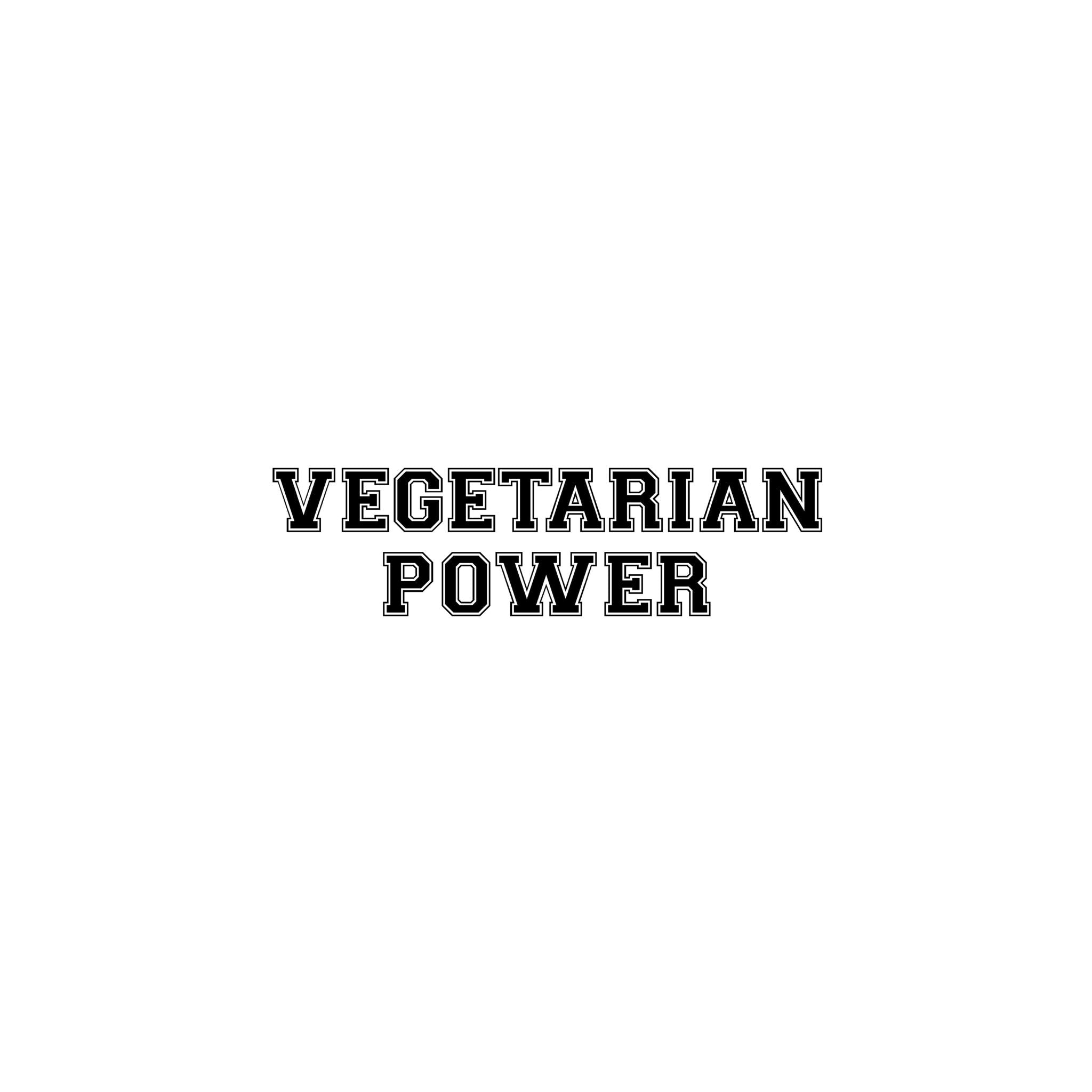 Camiseta Feminina Vegetarian Power - Frase Branca - Branvas