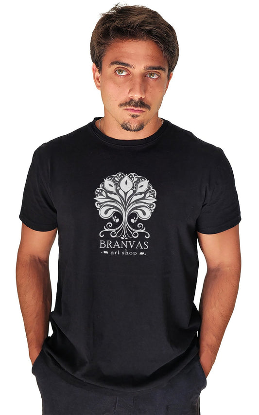 Camiseta Masculina Branvas Logo Preto e Branco - Branvas