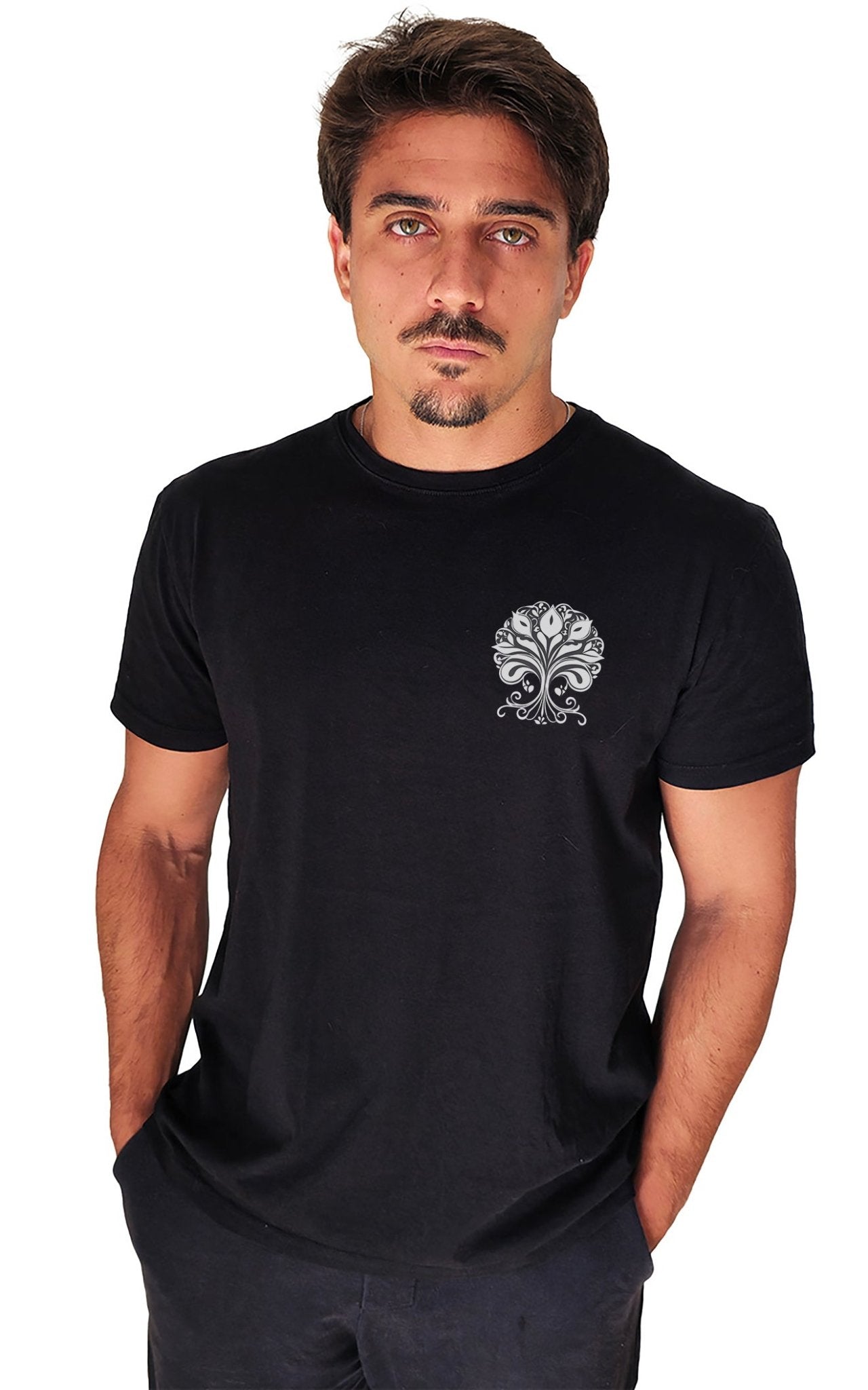 Camiseta Masculina Branvas Logo Preto e Branco Minimalista - Branvas