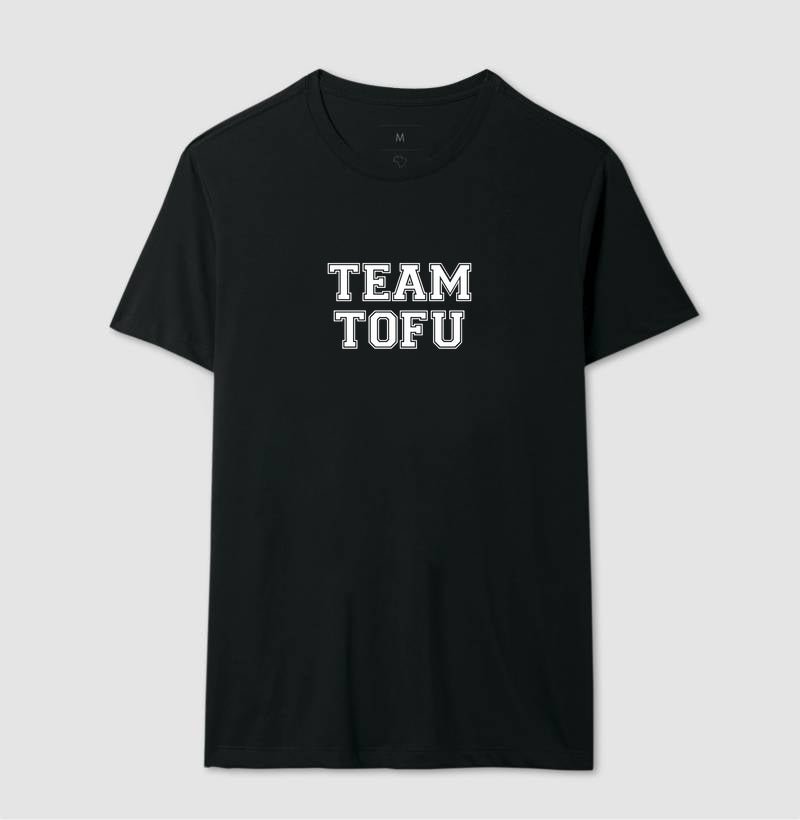 Camiseta Masculina Team Tofu - Frase Branca - Branvas