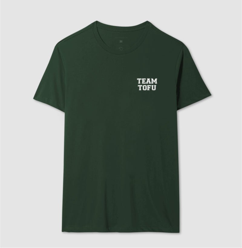 Camiseta Masculina Team Tofu - Frase Branca Minimal - Branvas