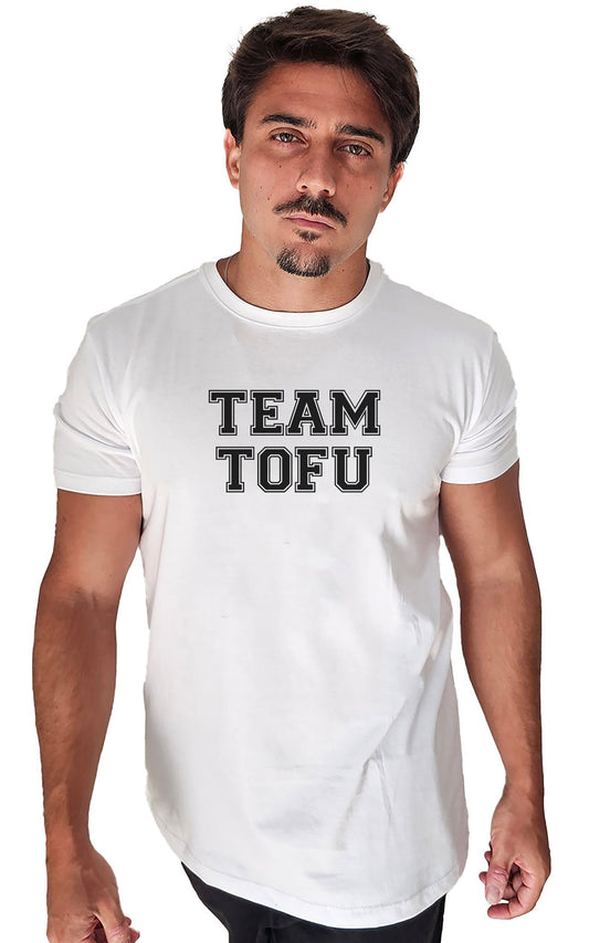 Camiseta Masculina Team Tofu - Frase Preta - Branvas