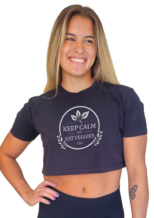 Cropped "Keep Calm and Eat Veggies" - Branvas