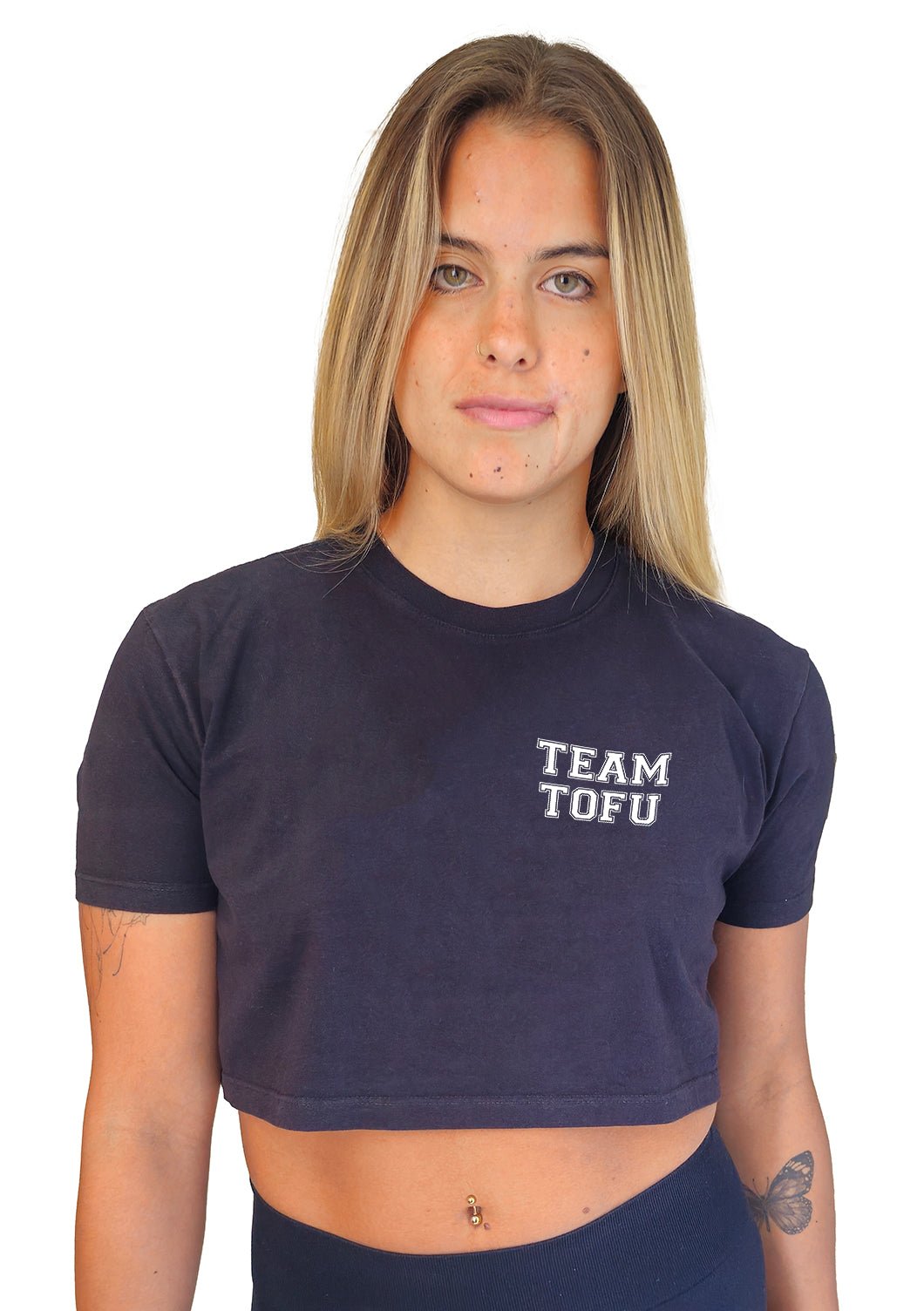 Cropped Team Tofu - Frase Branca Minimal - Branvas