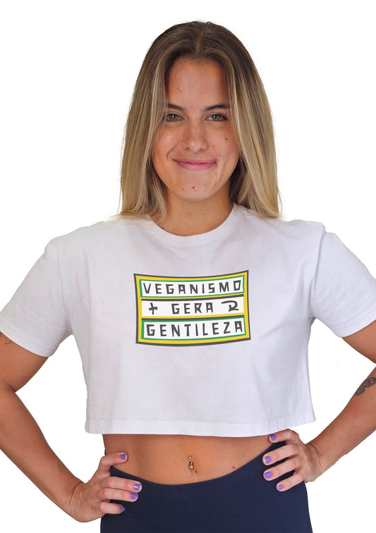 Cropped Veganismo Gera Gentileza - Branvas