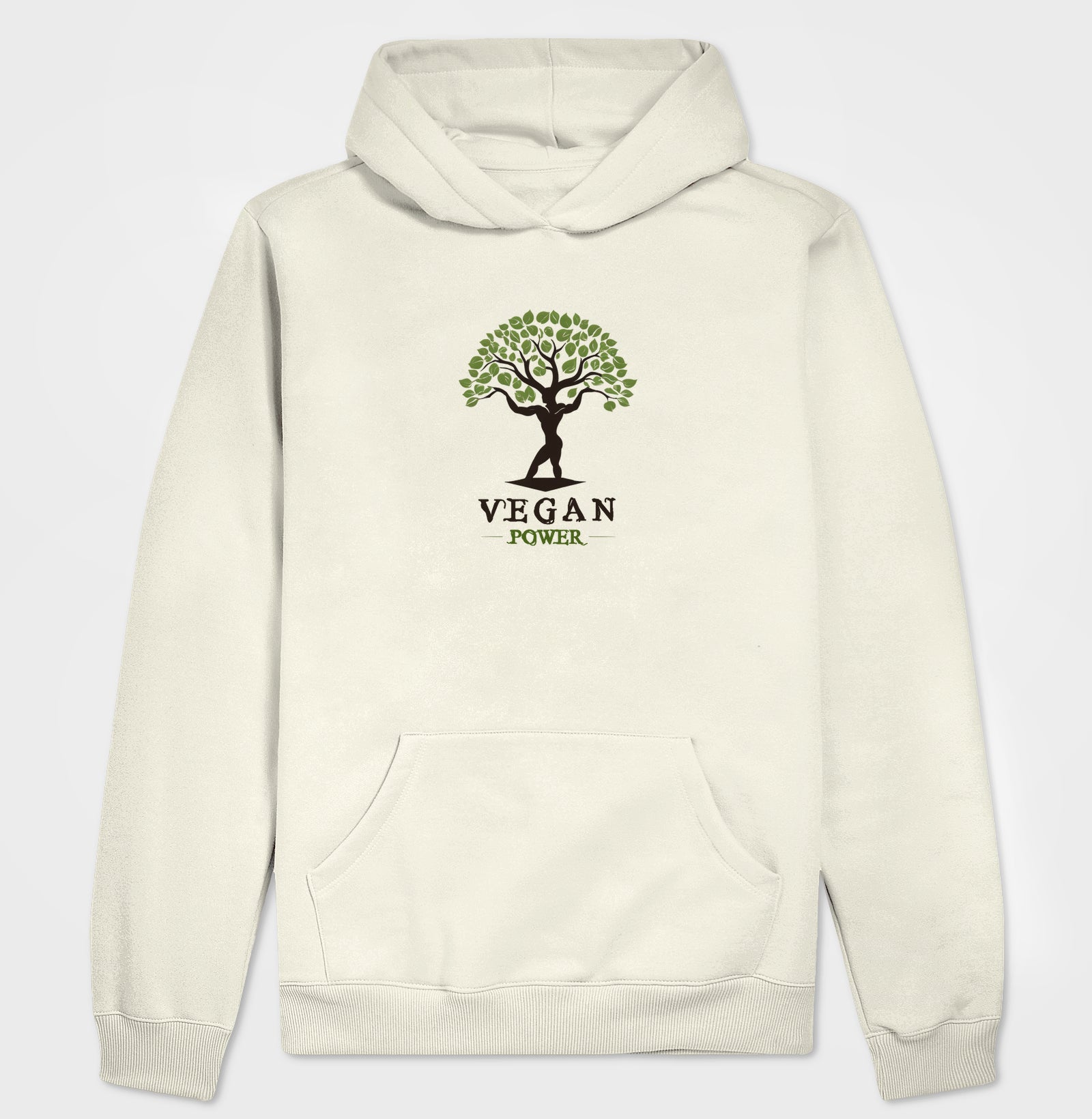 Hoodie Slim Vegan Power - Branvas