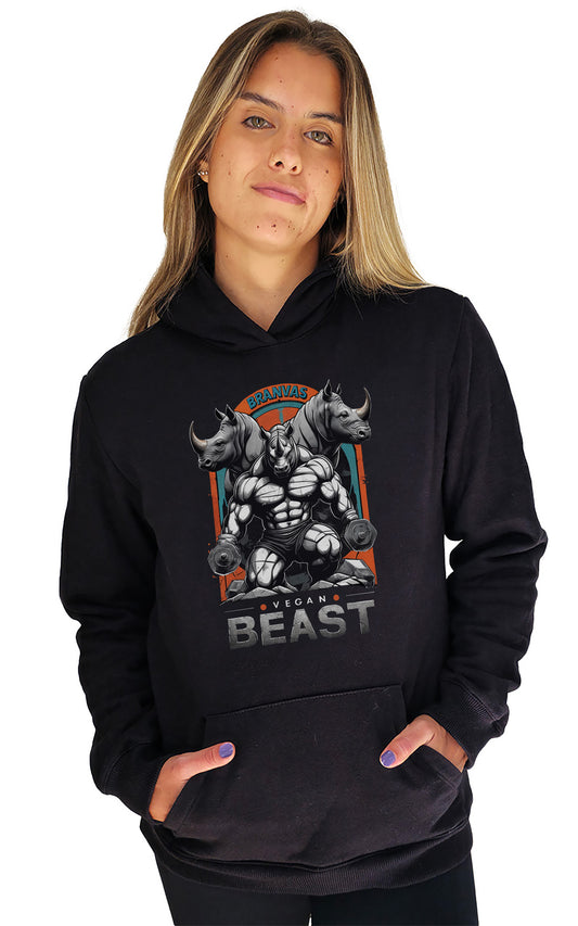 Hoodie Slim Vegan Beast