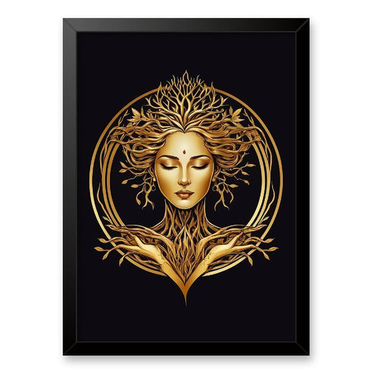 Quadro Gaia Dourada (Copy) - Branvas