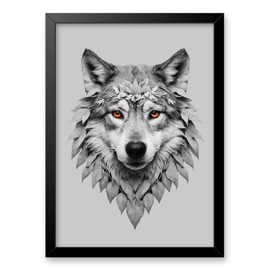 Quadro Lobo Escarlate - Branvas