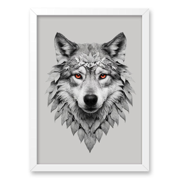 Quadro Lobo Escarlate - Branvas