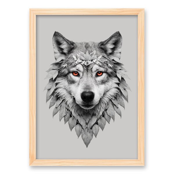 Quadro Lobo Escarlate - Branvas