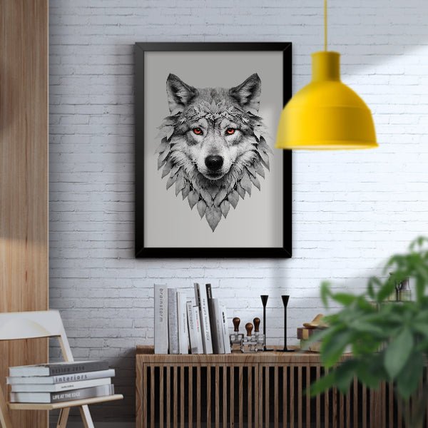 Quadro Lobo Escarlate - Branvas