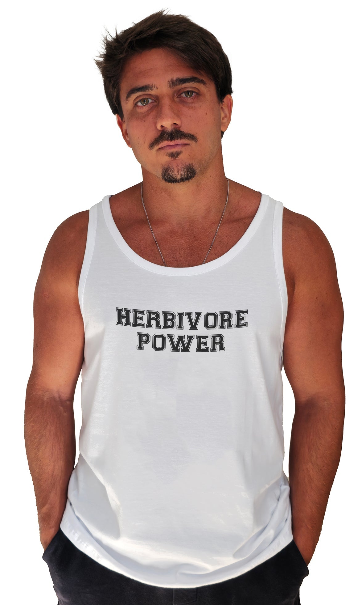 Regata Herbivore Power - Frase Preta - Branvas