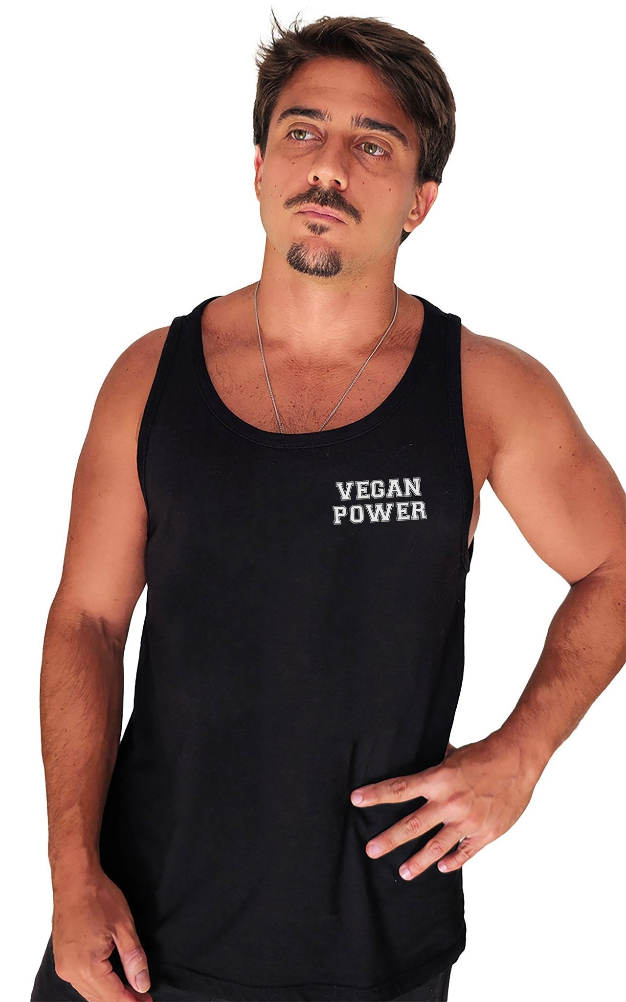 Regata Vegan Power - Frase Branca Minimal - Branvas