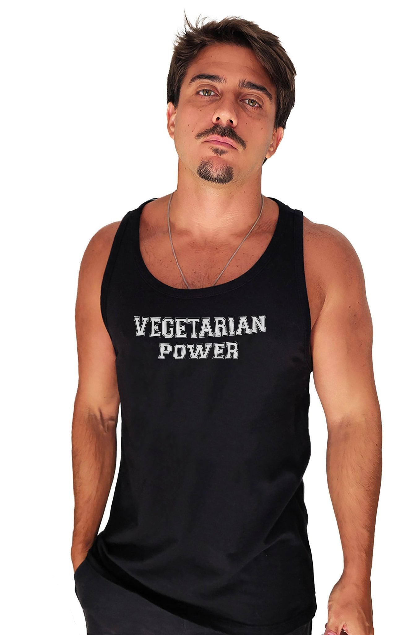 Regata Vegetarian Power - Frase Branca - Branvas